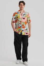 Camisa Hombre Bob Esponja Blanco