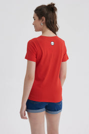 Polera Mujer Slim Rojo