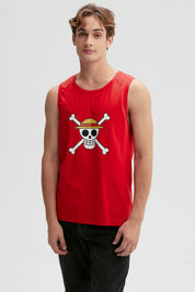 Polera Hombre One Piece Rojo