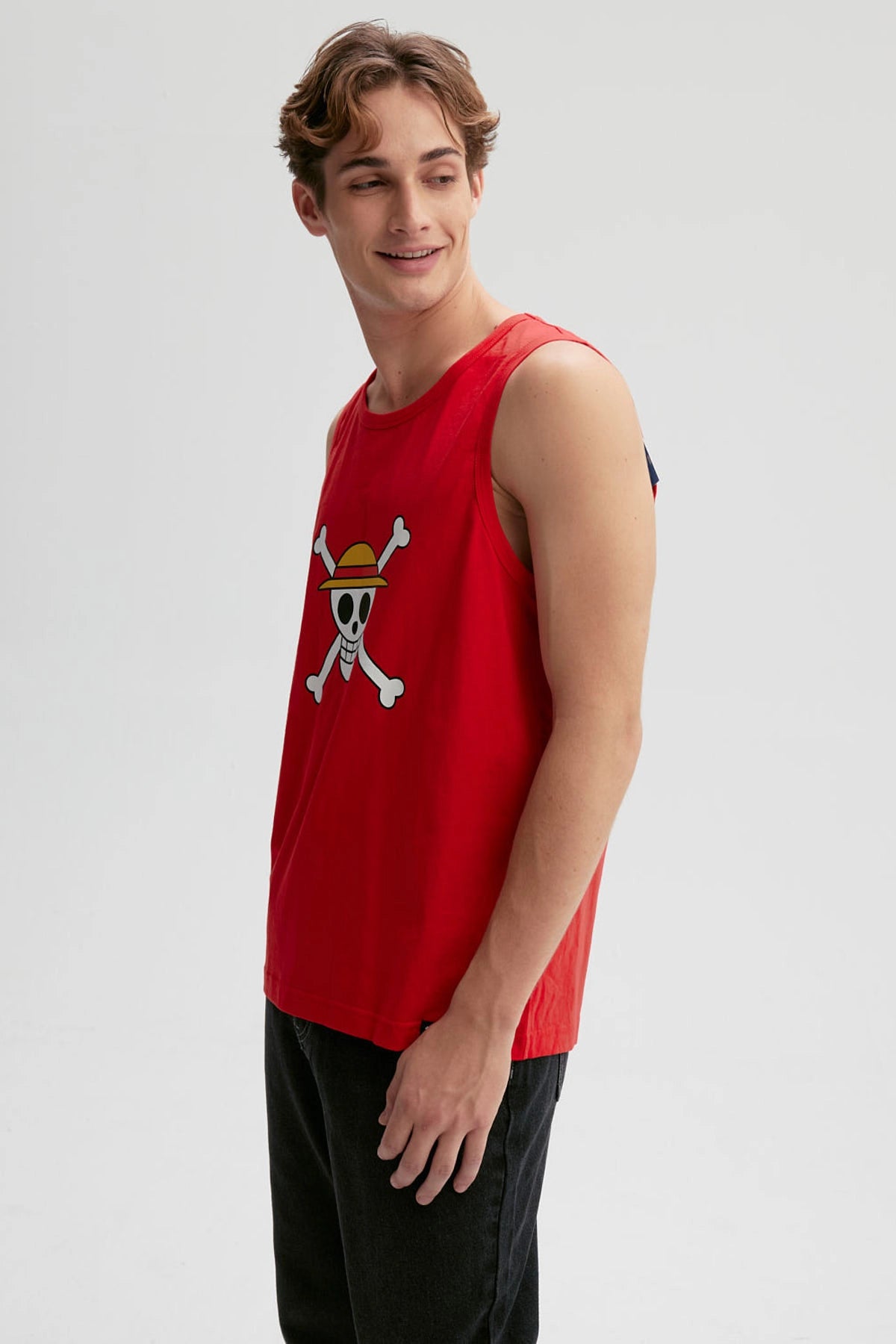 Polera Hombre One Piece Rojo