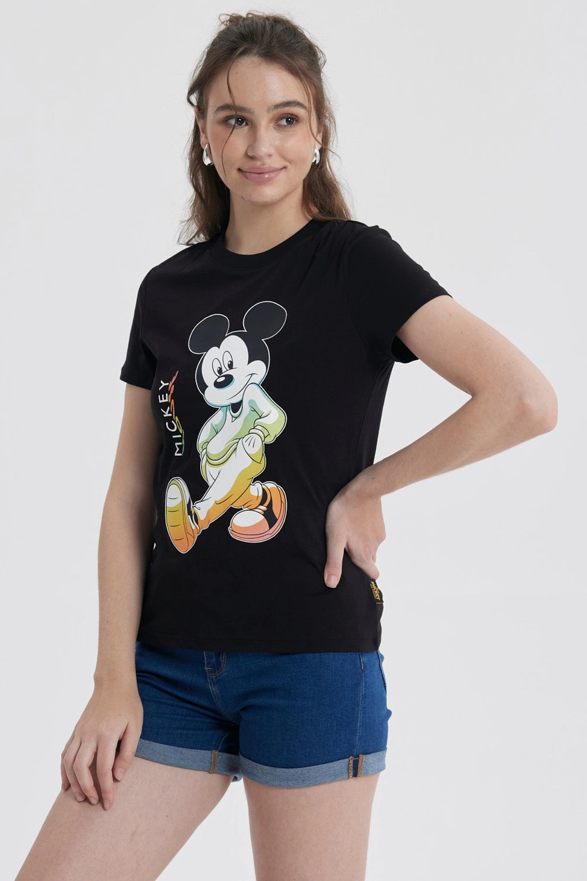 Polera Mujer Mickey Negro