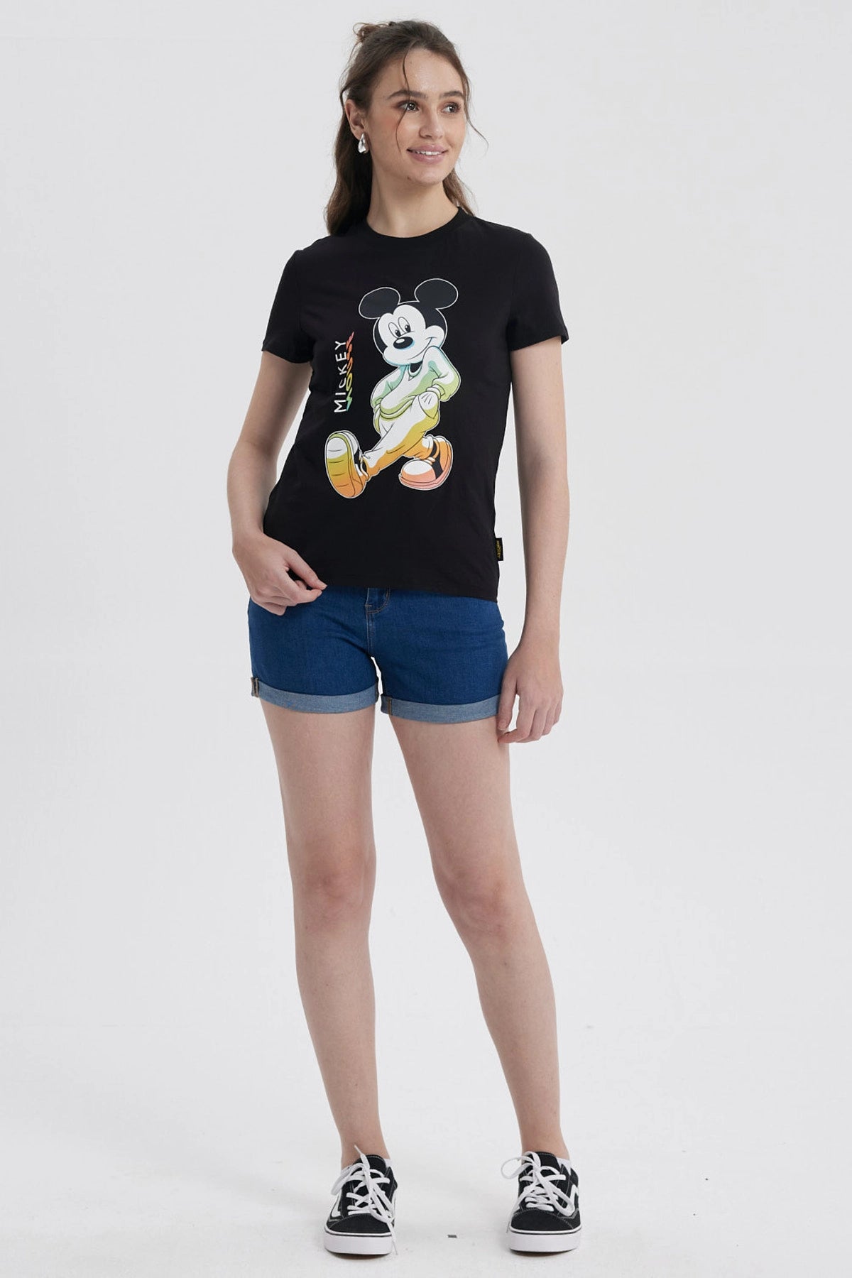 Polera Mujer Mickey Negro