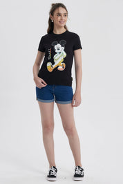 Polera Mujer Mickey Negro