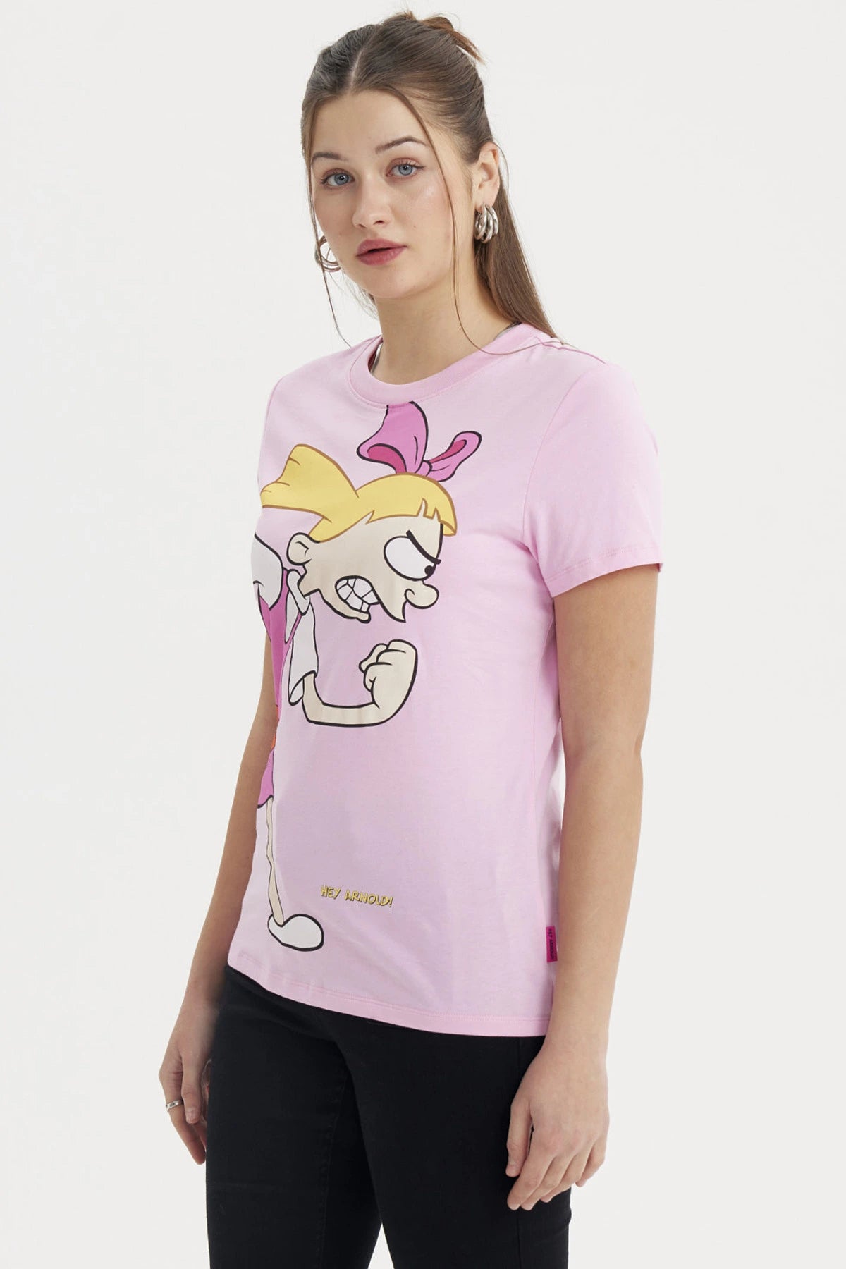 Polera Mujer Hey Arnold Rosado