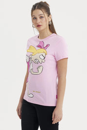 Polera Mujer Hey Arnold Rosado