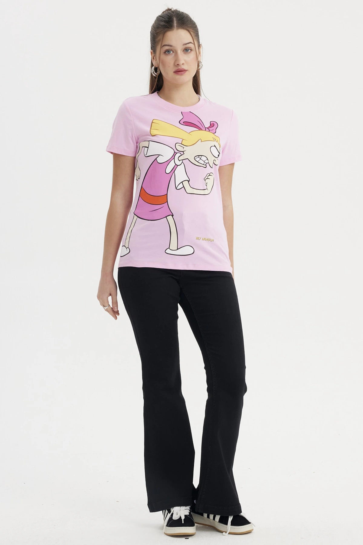Polera Mujer Hey Arnold Rosado