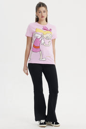 Polera Mujer Hey Arnold Rosado