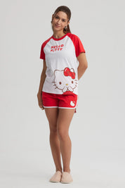 Pijama Mujer Hello Kitty Blanco