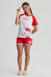 Pijama Mujer Hello Kitty Blanco