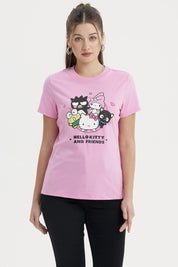 Polera Mujer Hello Kitty Rosado