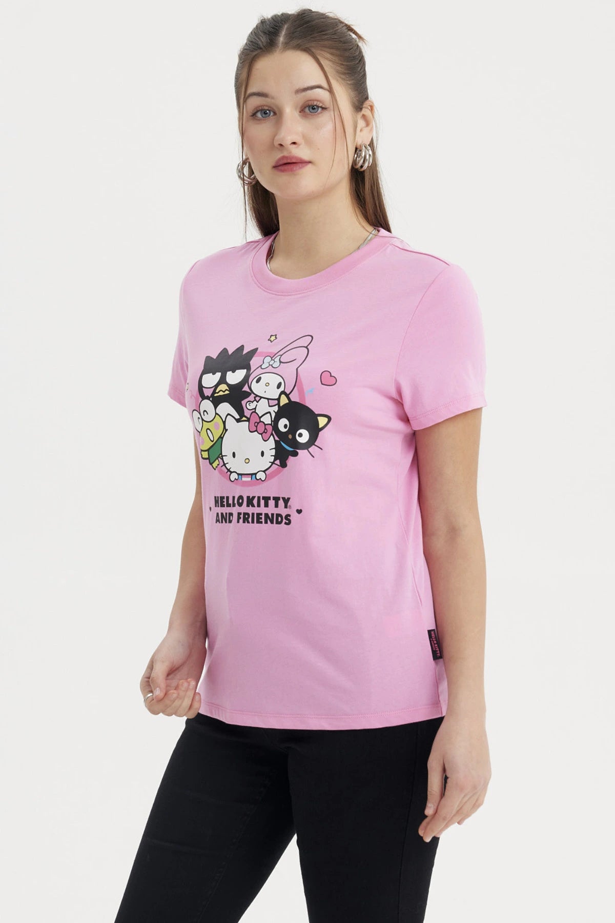 Polera Mujer Hello Kitty Rosado