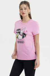 Polera Mujer Hello Kitty Rosado