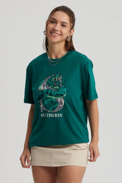 Polera Mujer Slytherin Verde
