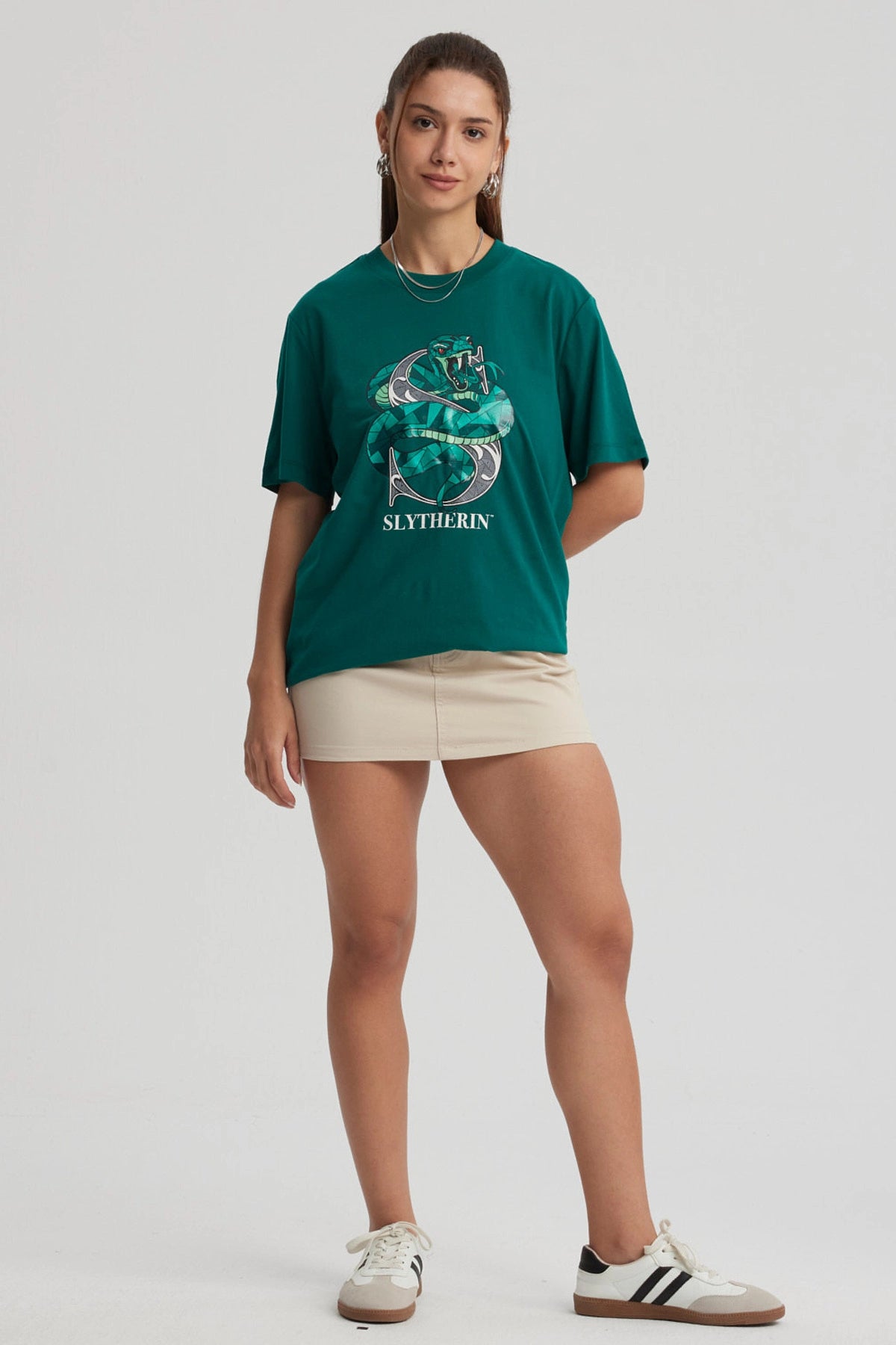 Polera Mujer Slytherin Verde