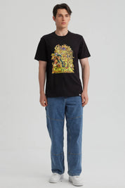 Polera Hombre Caballero Negro