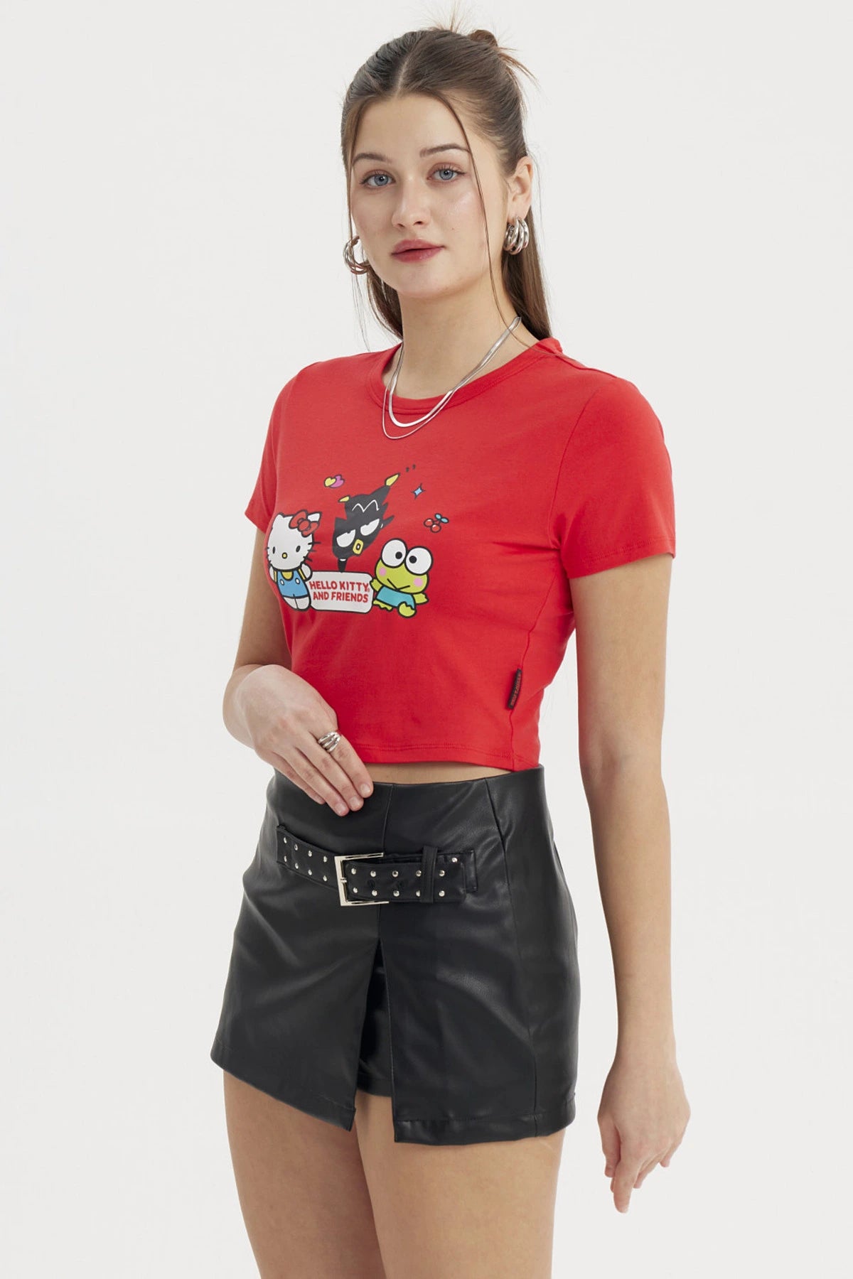 Polera Mujer Hello Kitty Rojo