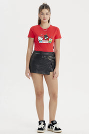 Polera Mujer Hello Kitty Rojo