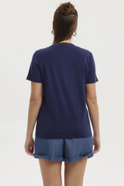 Polera Mujer Slim Azul