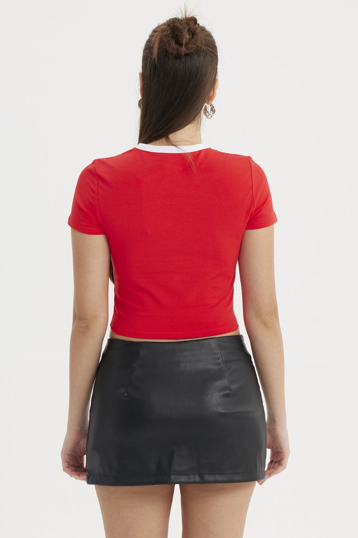 Polera Mujer Slim Fit Rojo