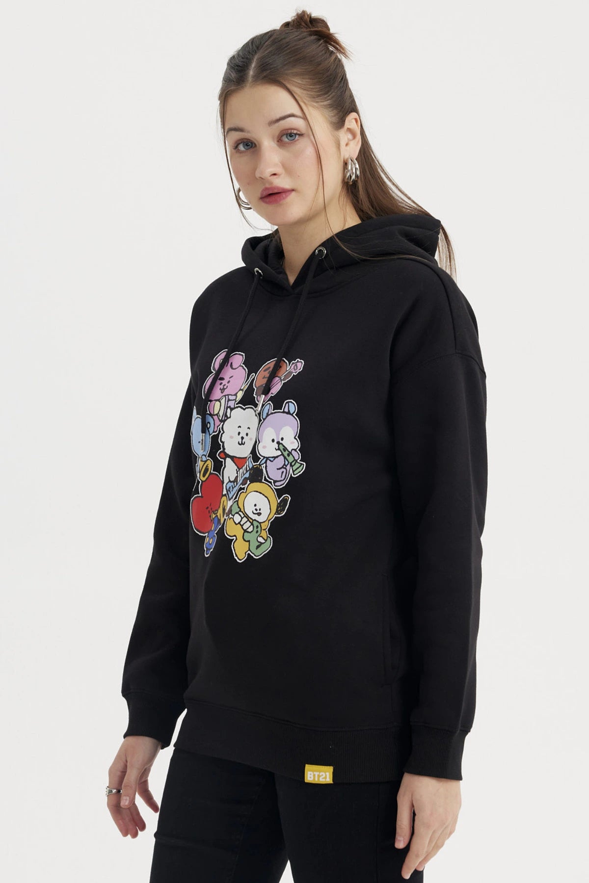 Polerón Mujer BT21 Negro