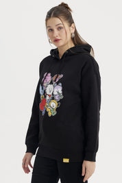 Polerón Mujer BT21 Negro