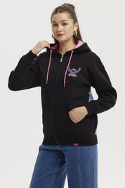 Polerón Mujer Regular Negro
