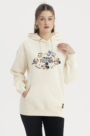 Polerón Mujer Mickey Beige