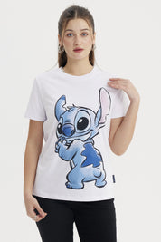 Polera Mujer Stitch Blanco