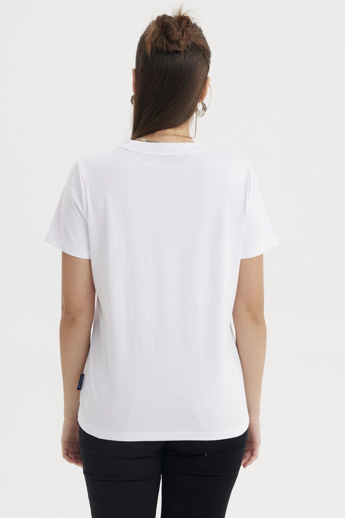Polera Mujer Stitch Blanco