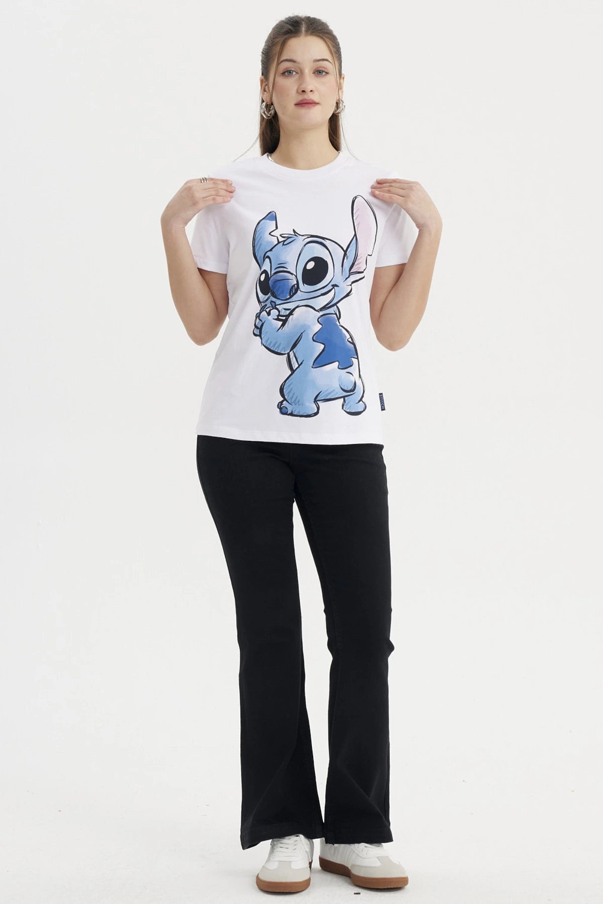 Polera Mujer Stitch Blanco