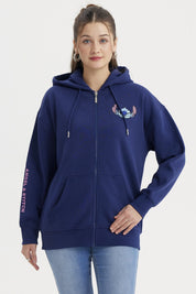 Polerón Mujer Regular Azul Marino