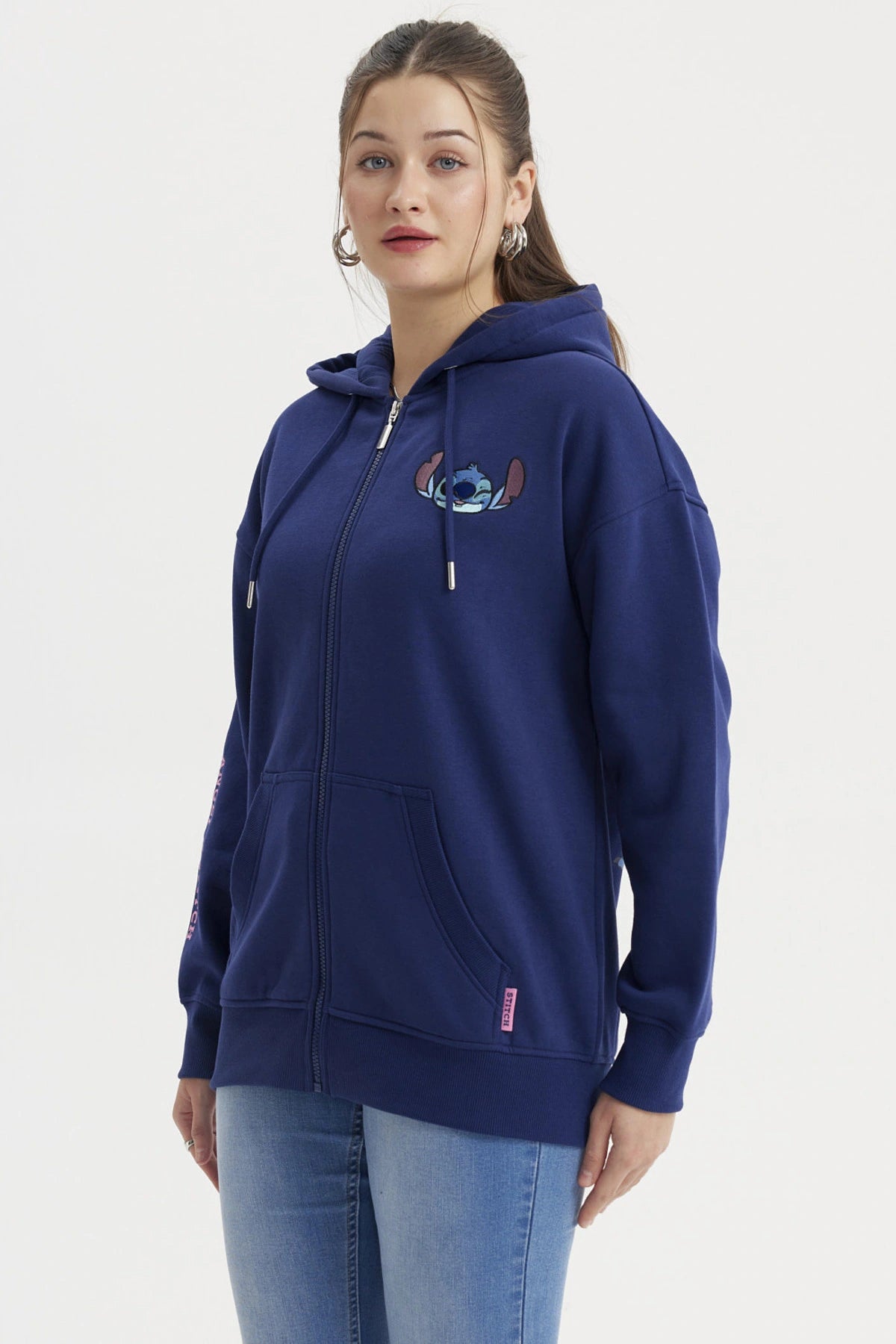 Polerón Mujer Regular Azul Marino