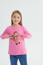 Polera Niña Toy Story Fucsia