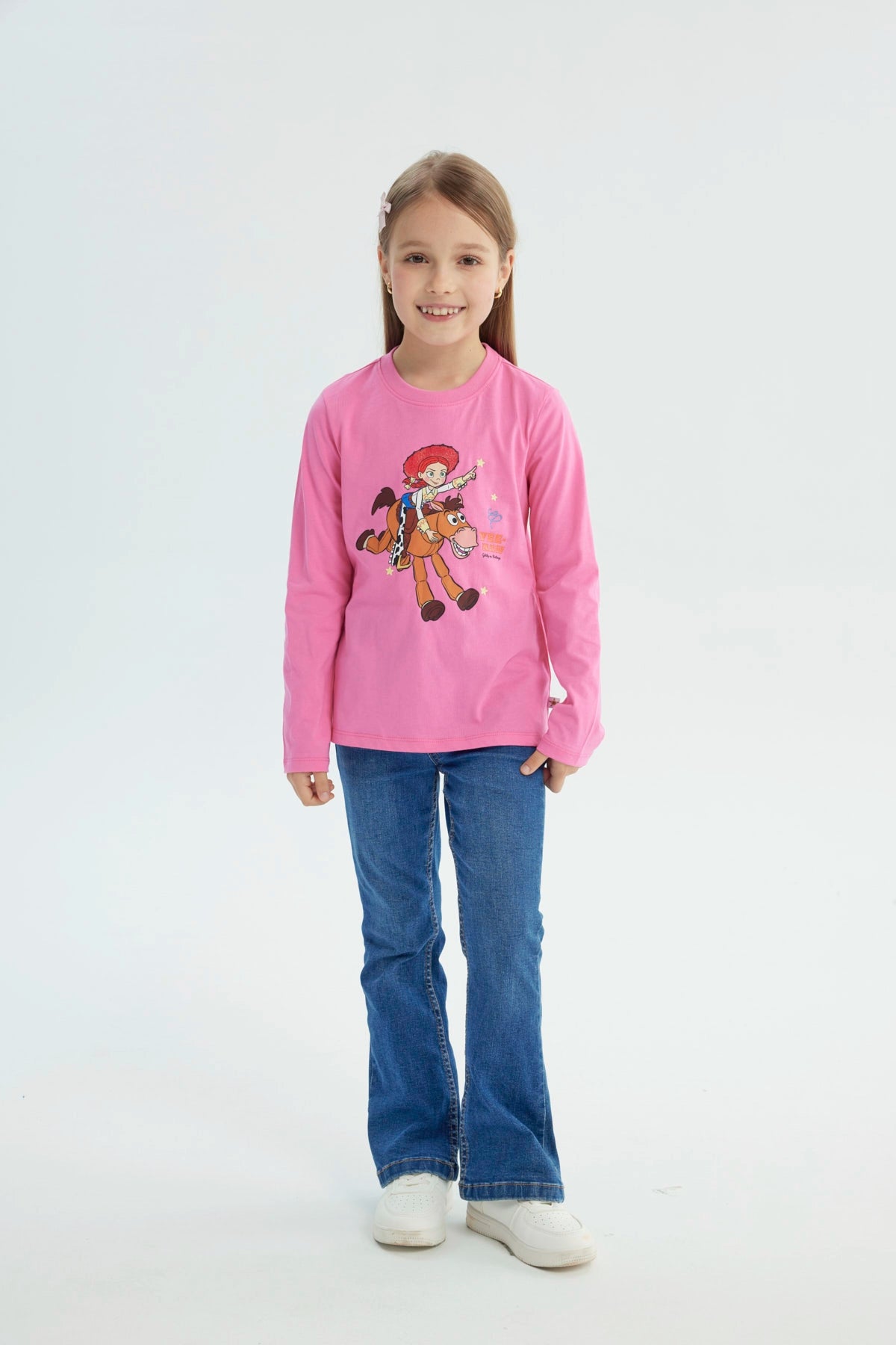 Polera Niña Toy Story Fucsia