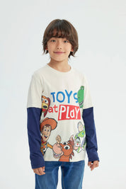 Polera Niño Toy Story Beige