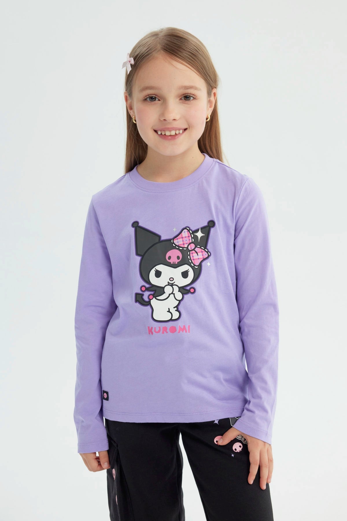 Polera Niña Kuromi Lila