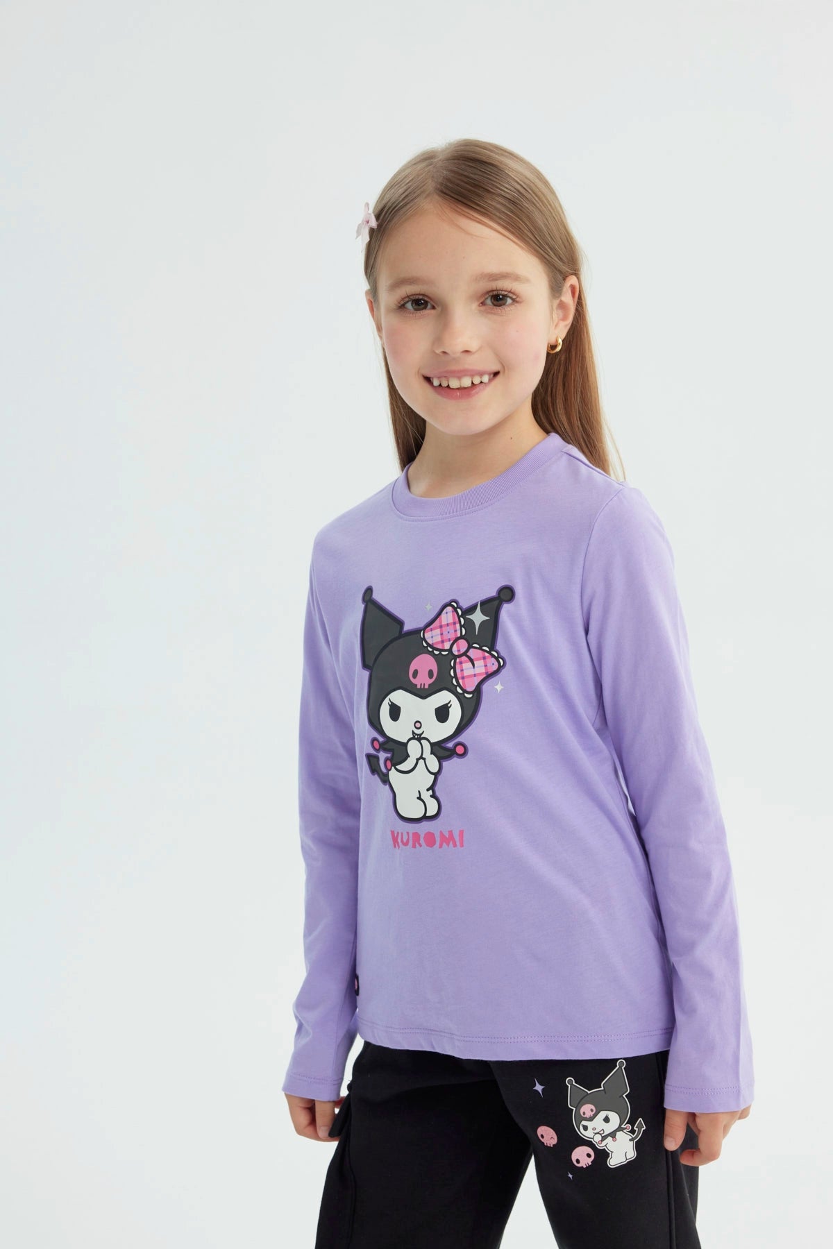 Polera Niña Kuromi Lila