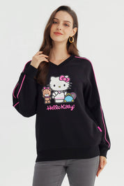 Polerón Mujer Hello Kitty Negro