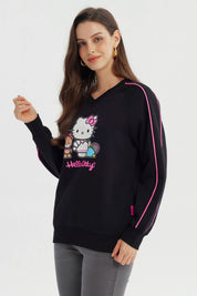 Polerón Mujer Hello Kitty Negro