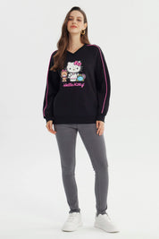 Polerón Mujer Hello Kitty Negro