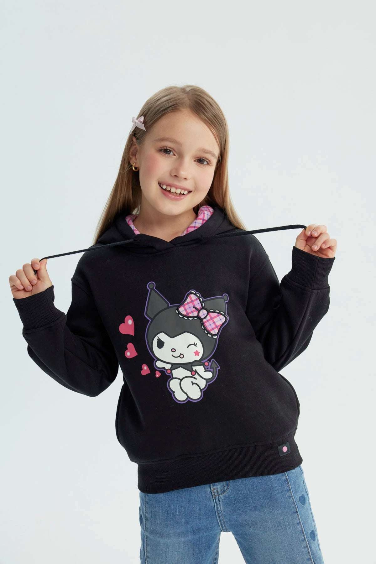 Polerón Niña Kuromi Negro