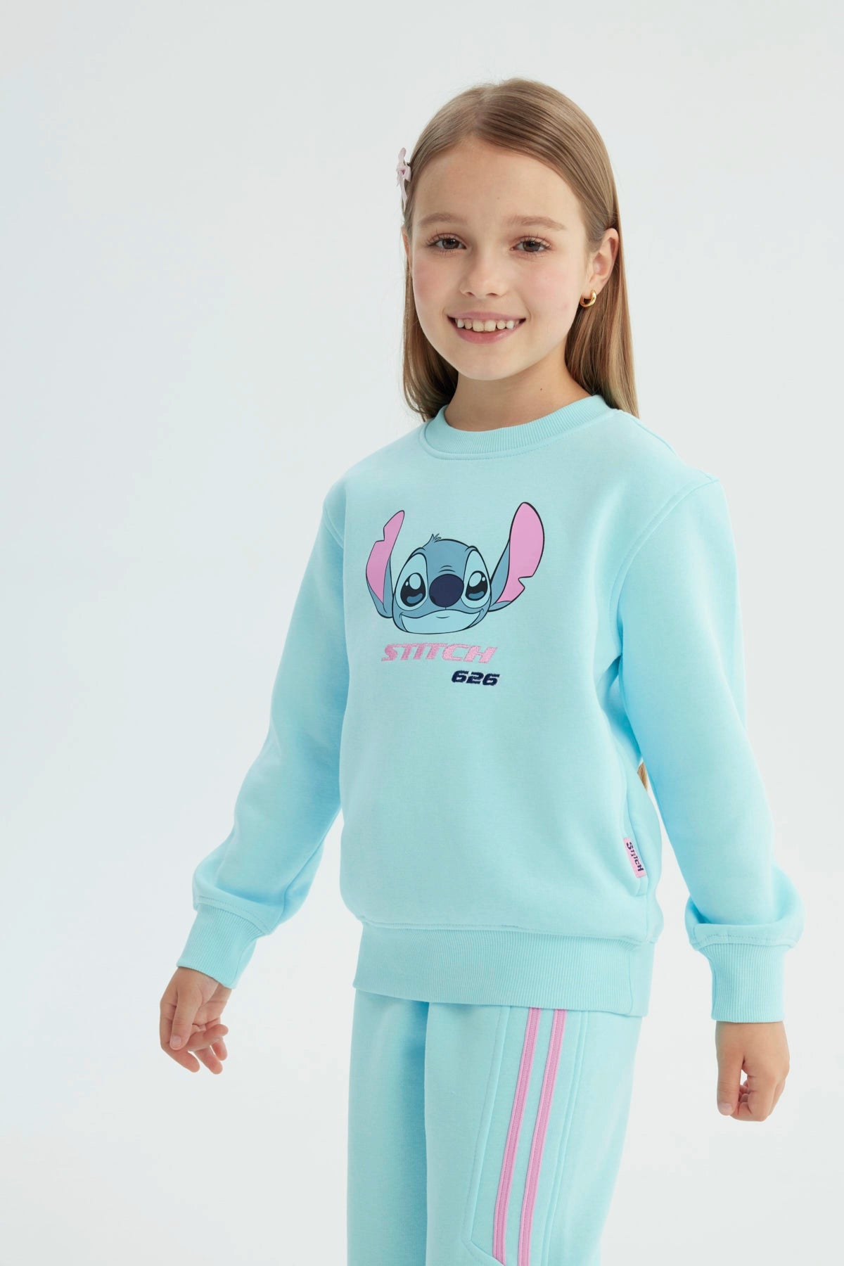 Polerón Niña Lilo & Stitch Celeste