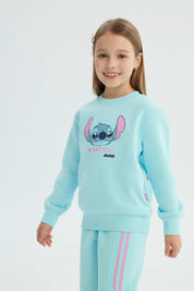 Polerón Niña Lilo & Stitch Celeste