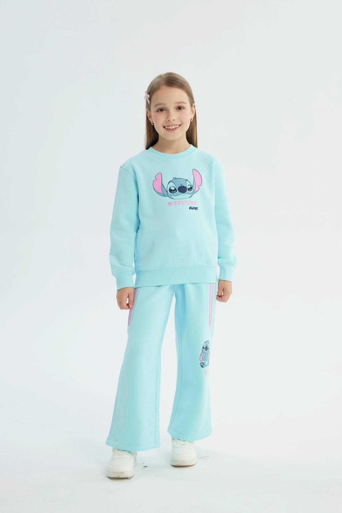 Polerón Niña Lilo & Stitch Celeste