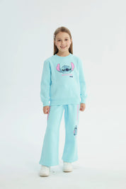 Polerón Niña Lilo & Stitch Celeste