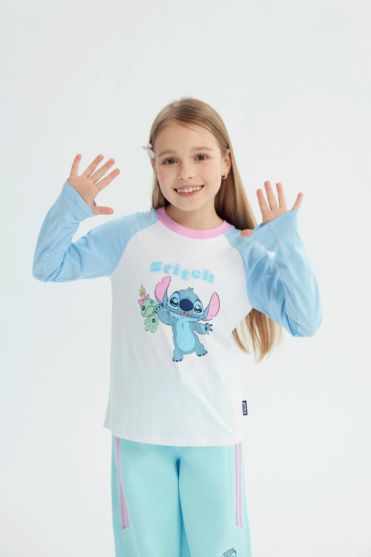 Polera Niña Lilo And Stich Crudo