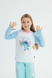 Polera Niña Lilo And Stich Crudo
