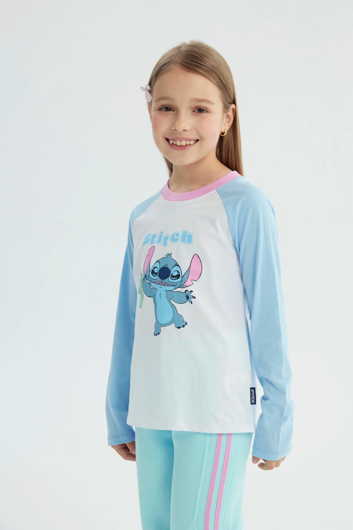 Polera Niña Lilo And Stich Crudo