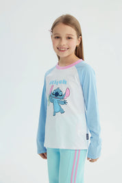 Polera Niña Lilo And Stich Crudo