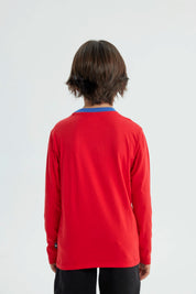 Polera Niño Spiderman Rojo